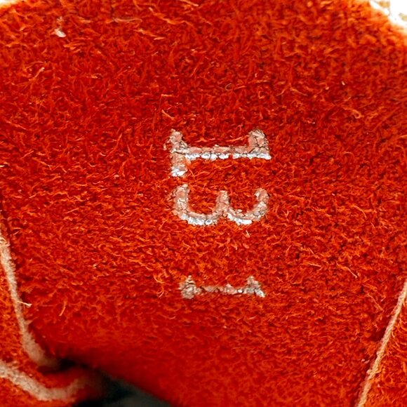 TAOS Handmade Suede Booties Red Rust Suede With Silver Conchos Size 13 Western - Picture 11 of 11